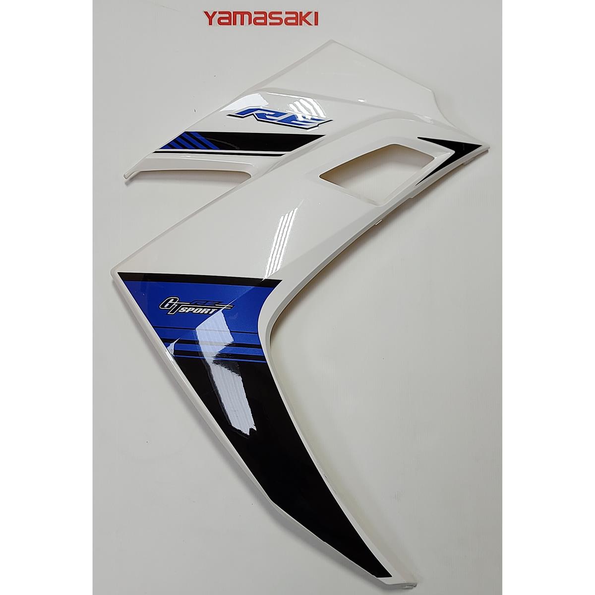 YM50-10 Righthand Outer Centre Fairing White/Blue