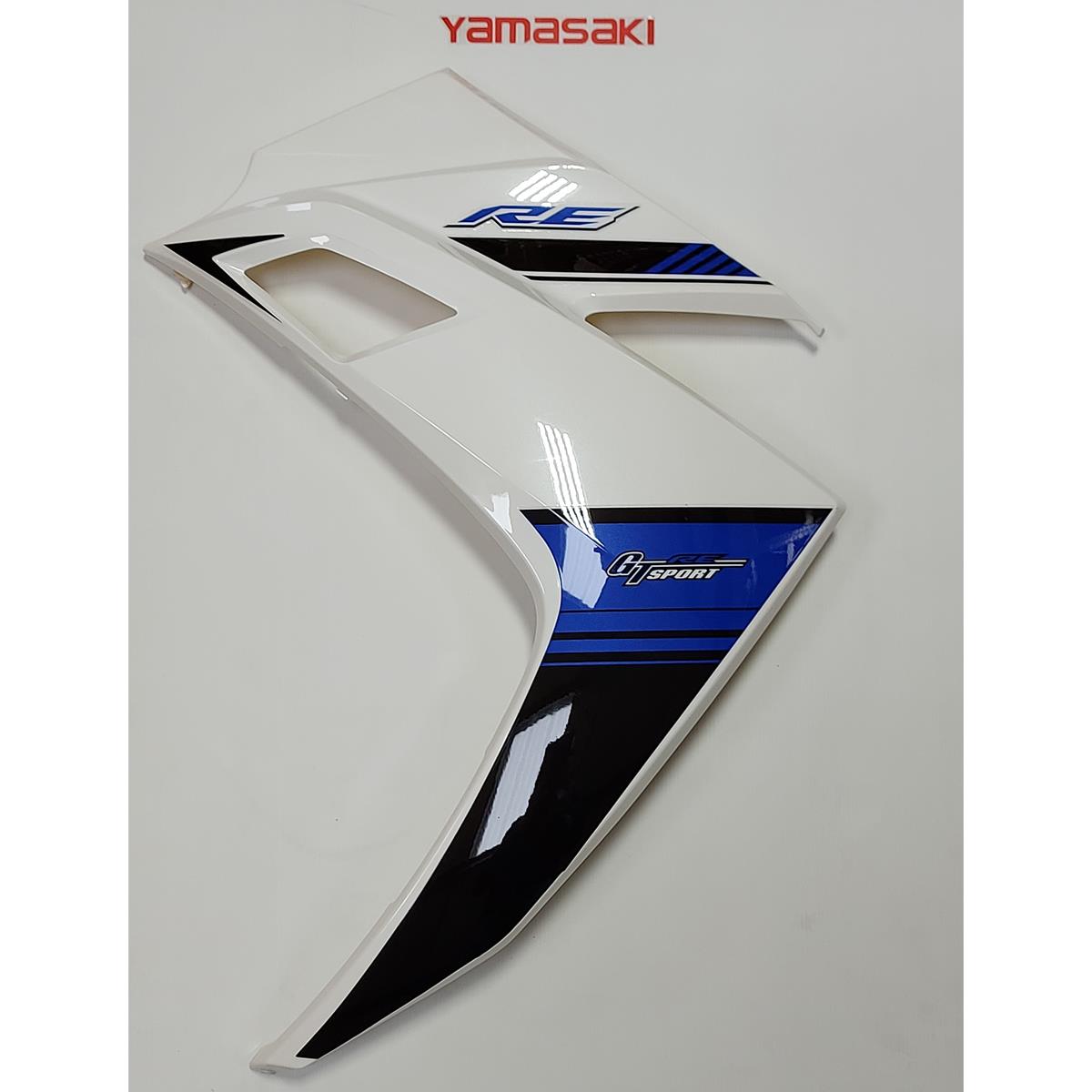 YM50 Lefthand Outer Centre Fairing White/Blue