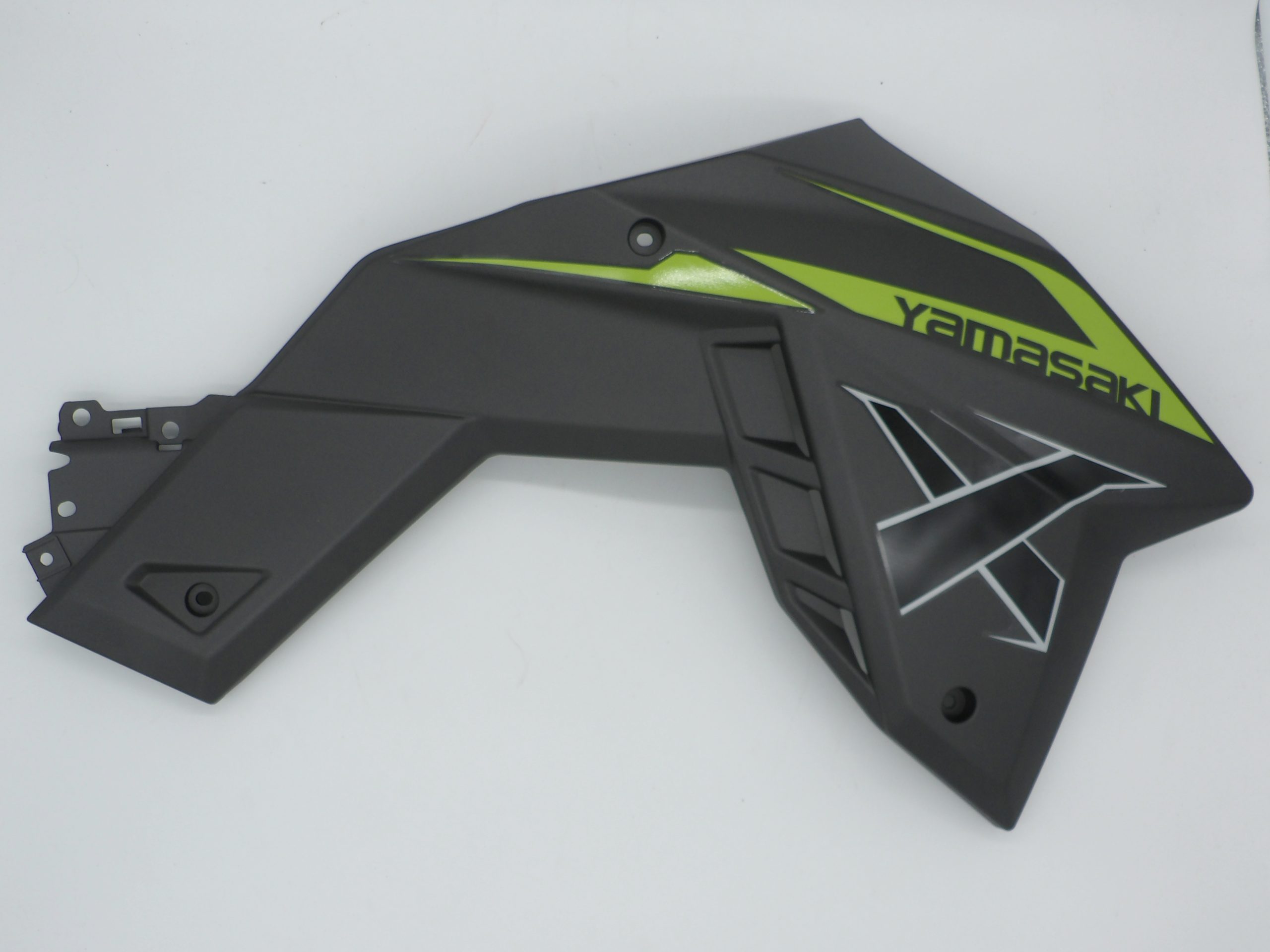 Right Upper Tank panel - Black/Lime